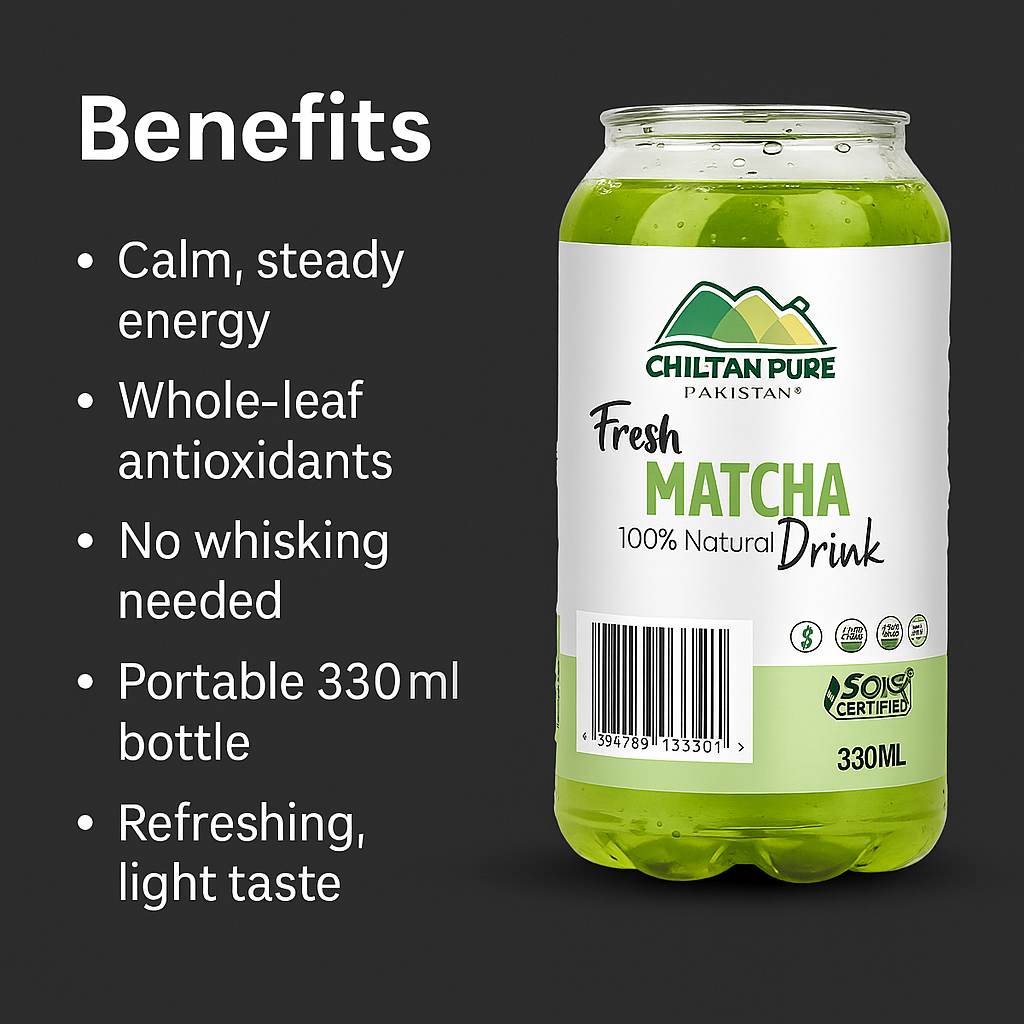 Mankind Matcha Drink 330ml key benefits