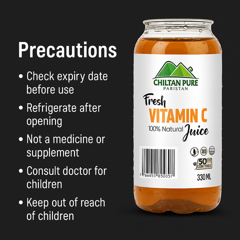 Mankind Vitamin C Juice 330ml safety precautions