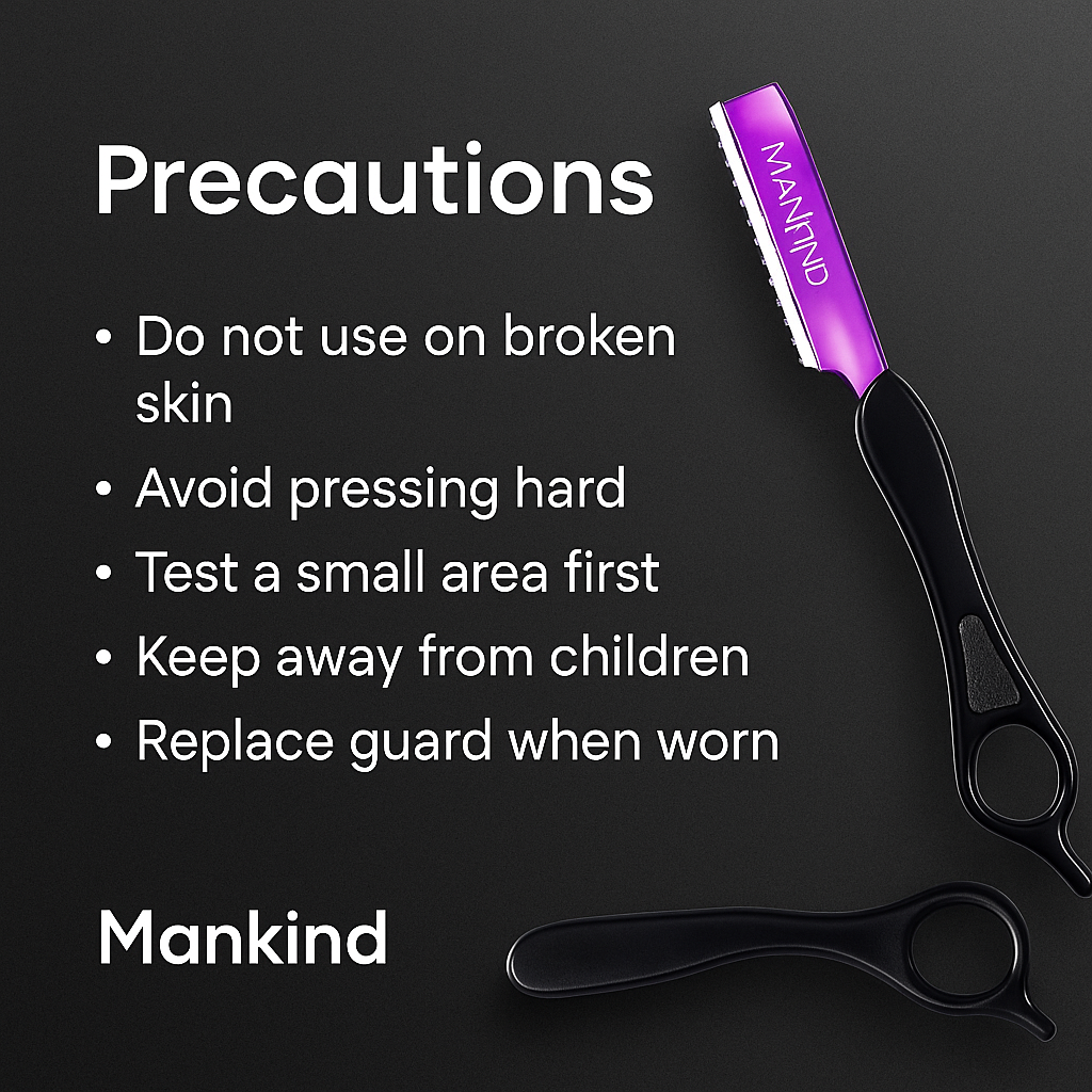 Mankind razor safety precautions