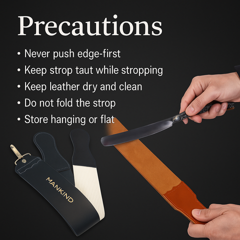 Mankind leather razor strop usage precautions