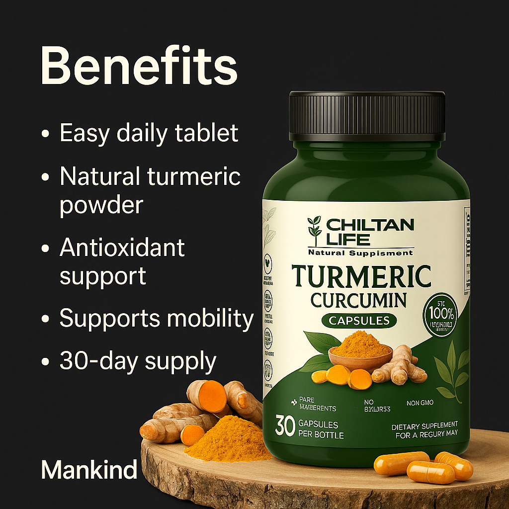 Mankind turmeric supplement key benefits