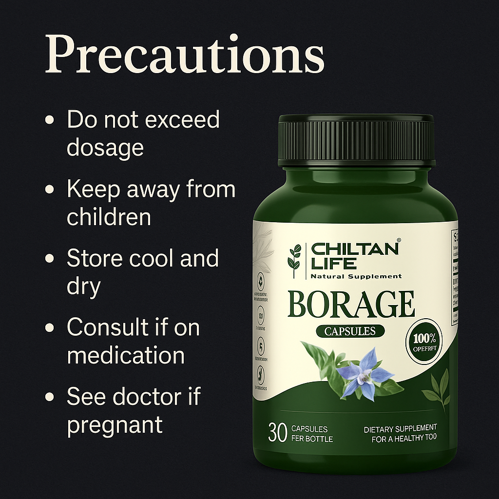 Mankind borage capsules precautions