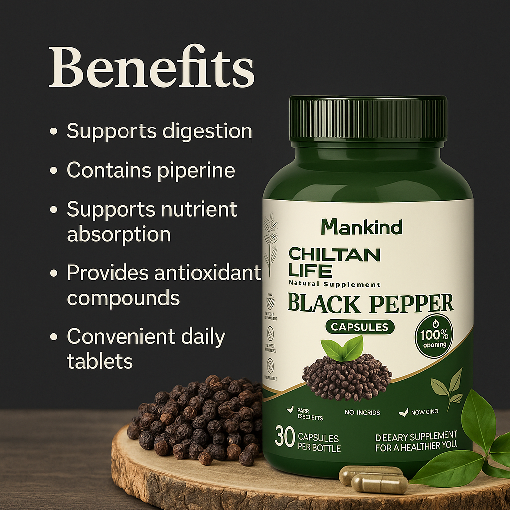 Mankind black pepper capsules key benefits