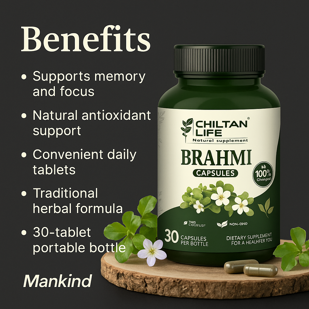 Brahmi Capsules benefits list by Mankind