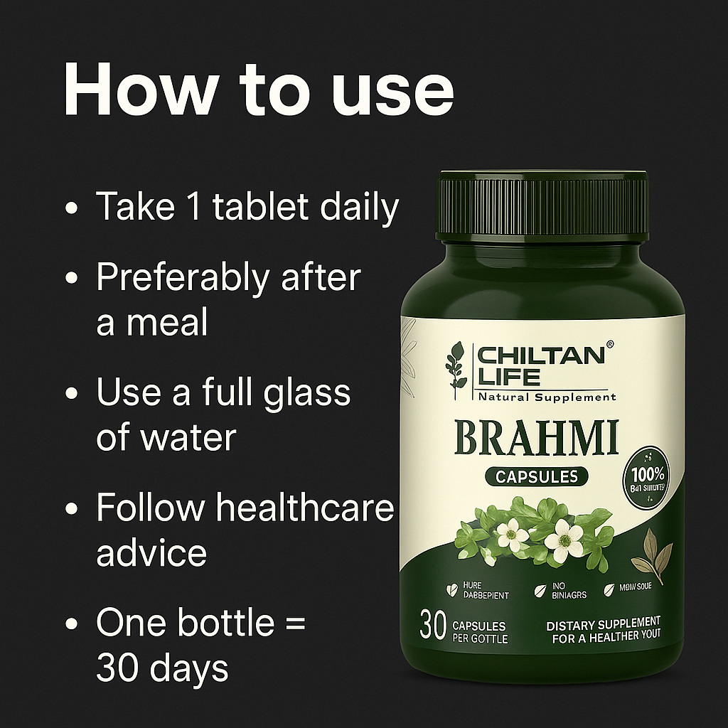 How to use Brahmi Capsules from Mankind