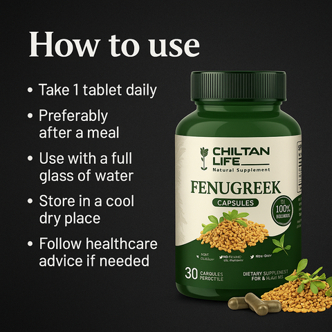 Mankind fenugreek capsules usage instructions