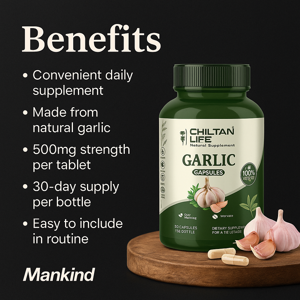 Mankind Garlic Capsules key benefits