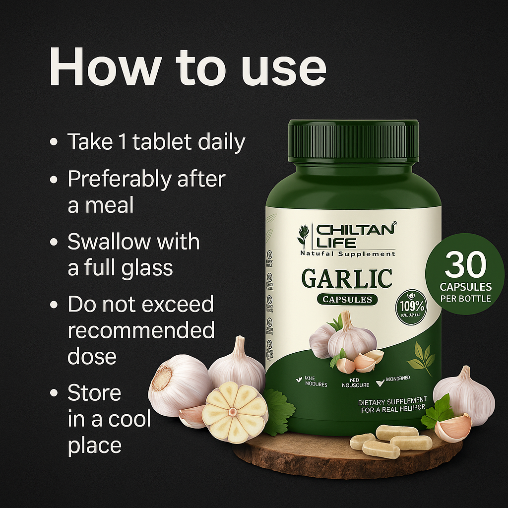 Mankind Garlic Capsules how to use instructions