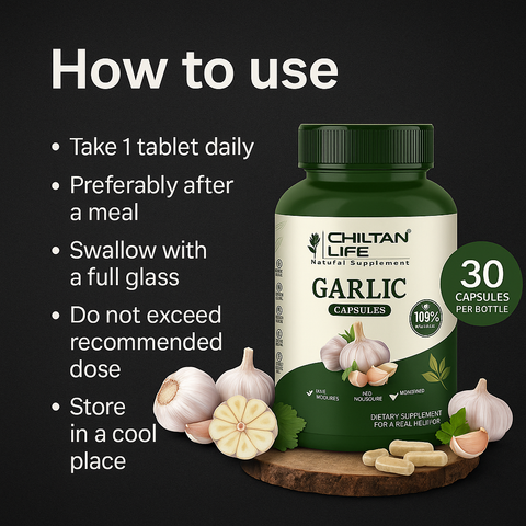 Mankind Garlic Capsules how to use instructions