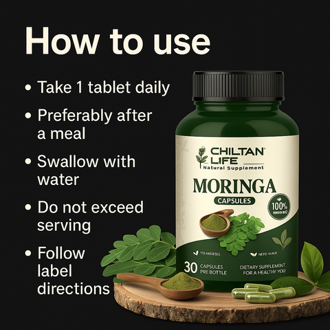 Mankind how to use instructions for moringa capsules
