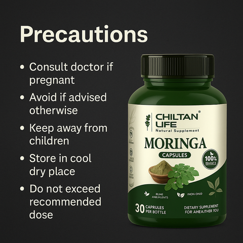 Mankind product precautions for moringa capsules
