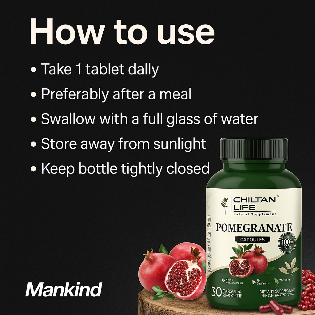 How to use Pomegranate Capsule by Mankind