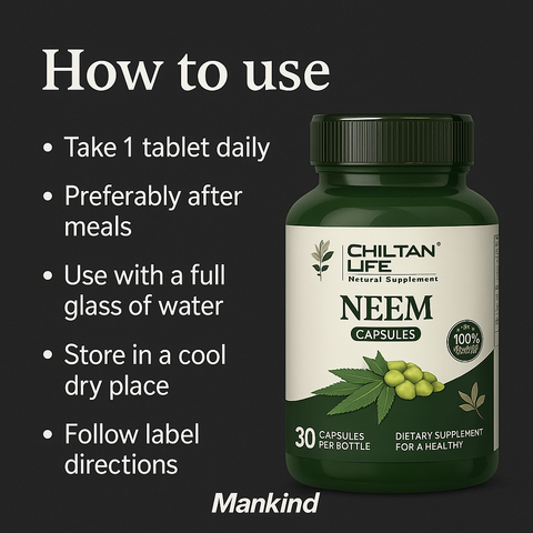 Mankind Neem Capsules usage instructions