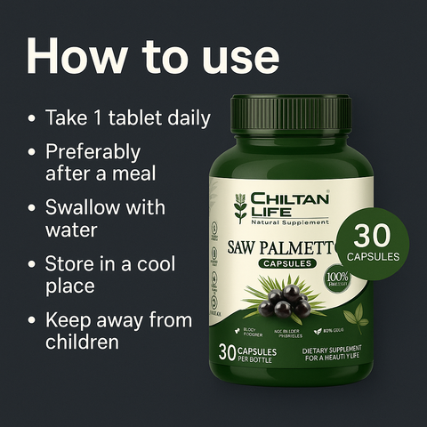 Mankind Saw Palmetto usage steps