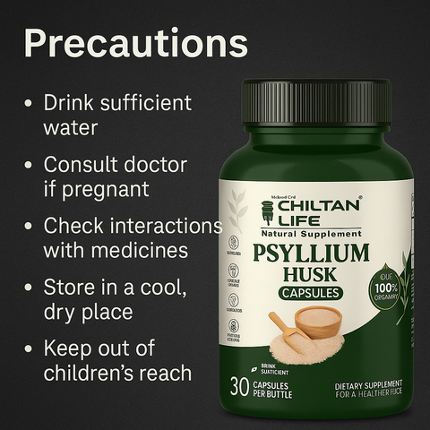 Mankind psyllium capsules precautions