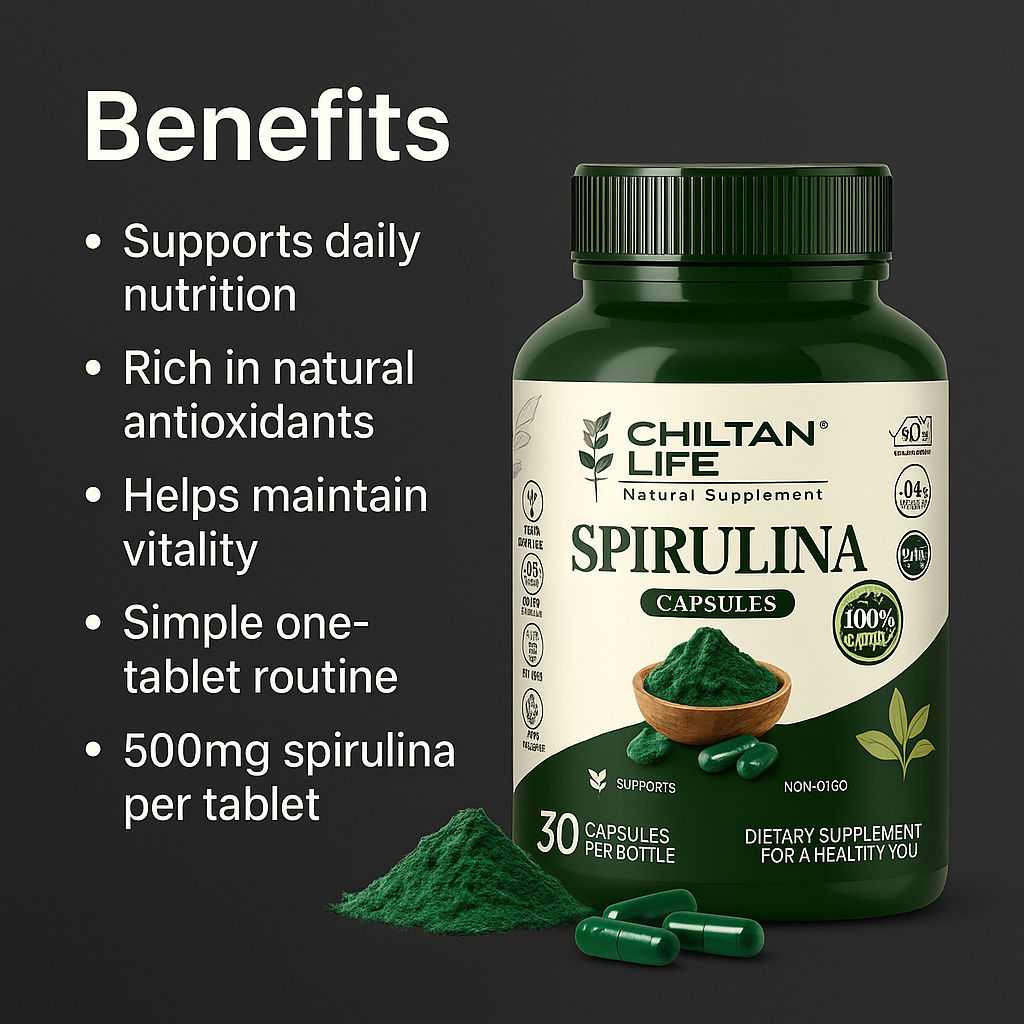 Mankind spirulina tablets key benefits