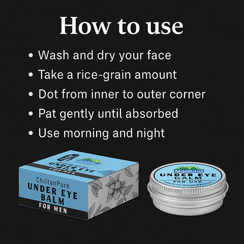 Mankind under eye balm usage steps