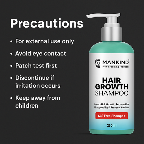 Mankind shampoo safety information