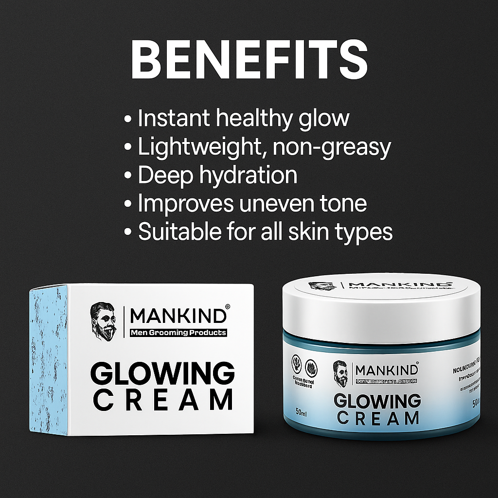Mankind men's glowing cream benefits