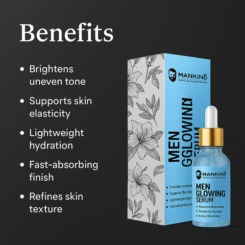 Mankind Men Glowing Serum key benefits