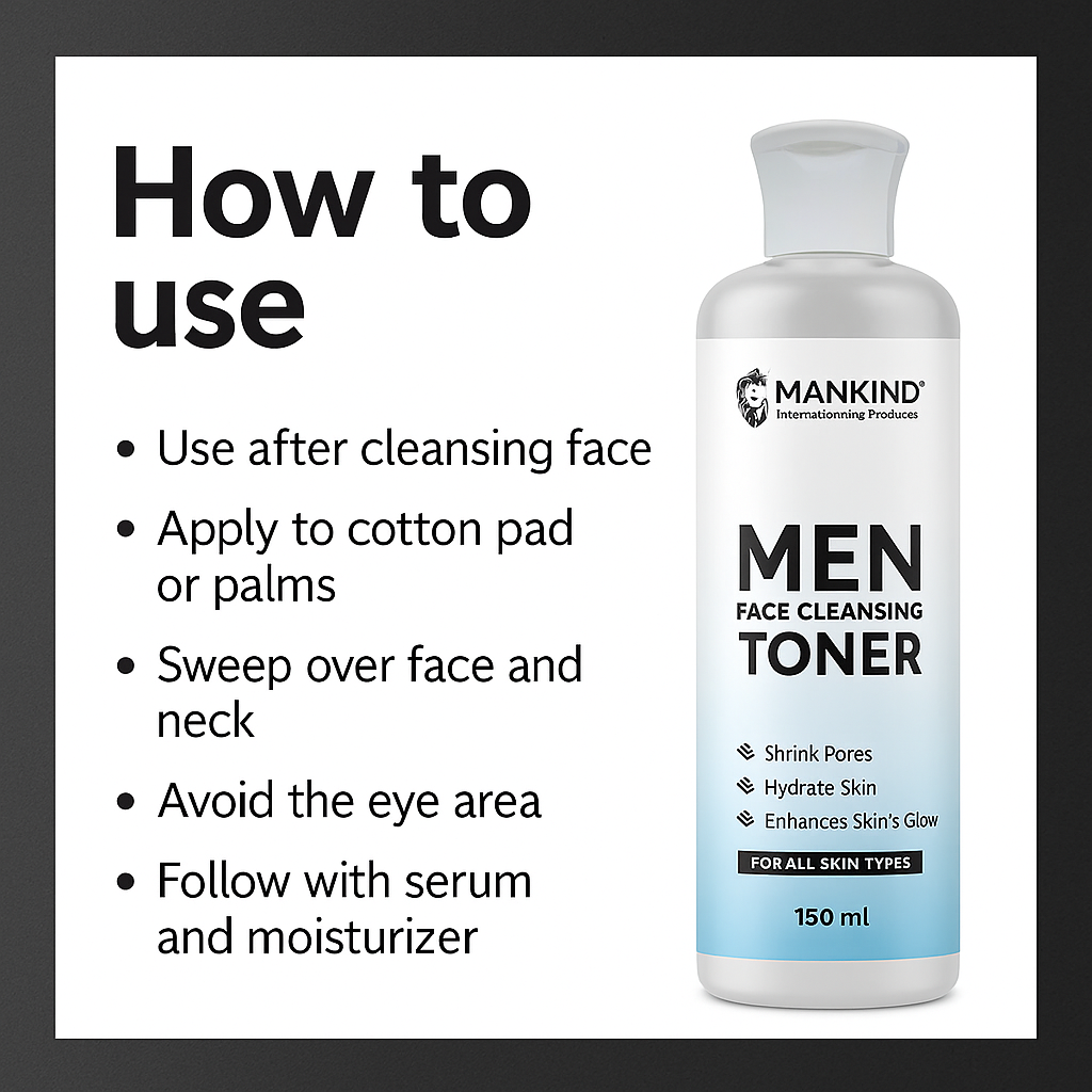 Mankind toner application steps