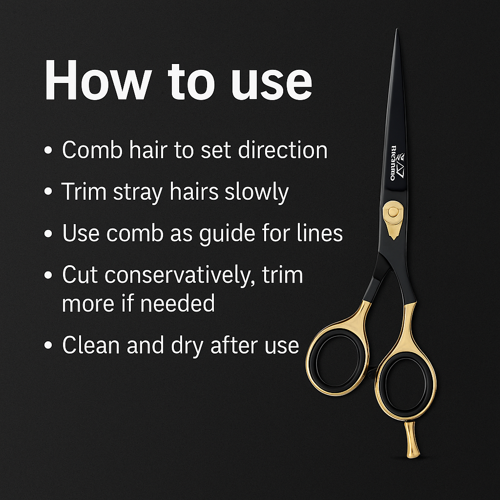 How to use Mankind trimming scissors