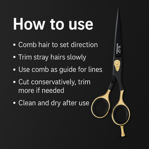 How to use Mankind trimming scissors