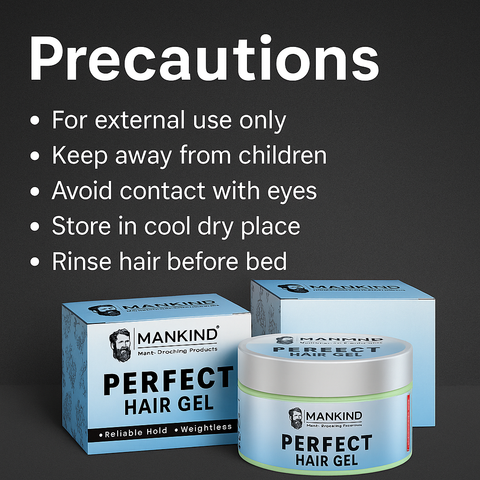 Mankind Perfect Hair Gel safety precautions