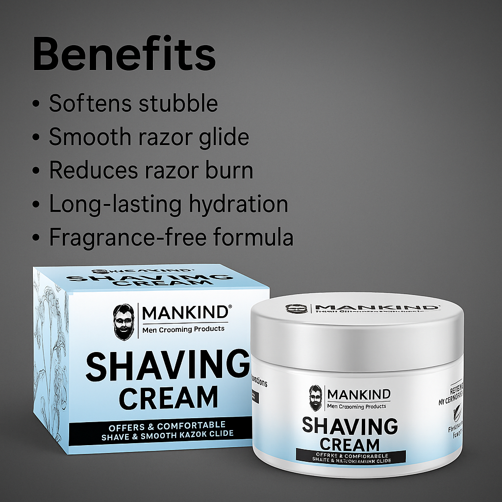 Mankind shaving cream benefits list