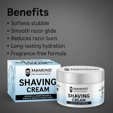 Mankind shaving cream benefits list