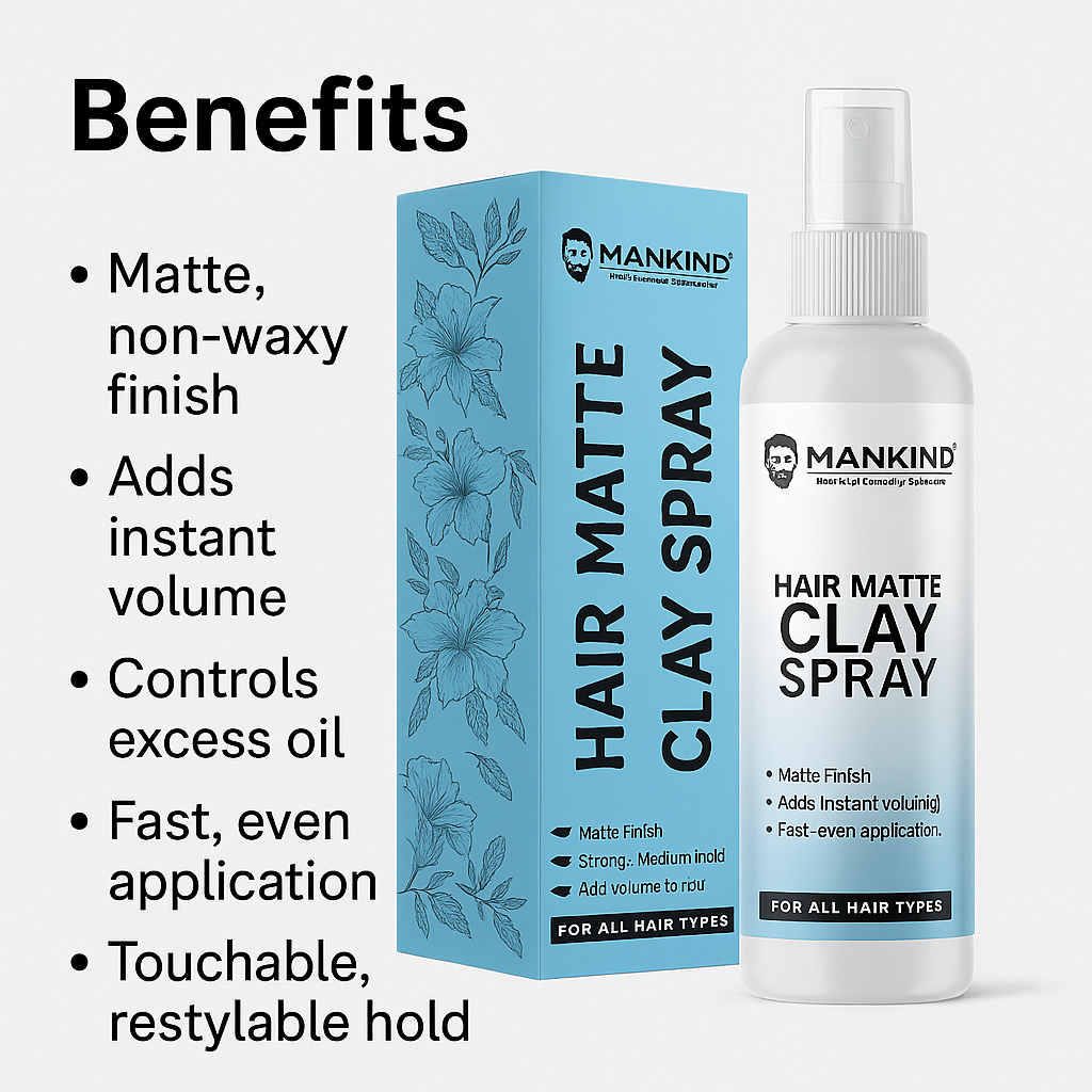 Mankind Matte Clay Spray key benefits