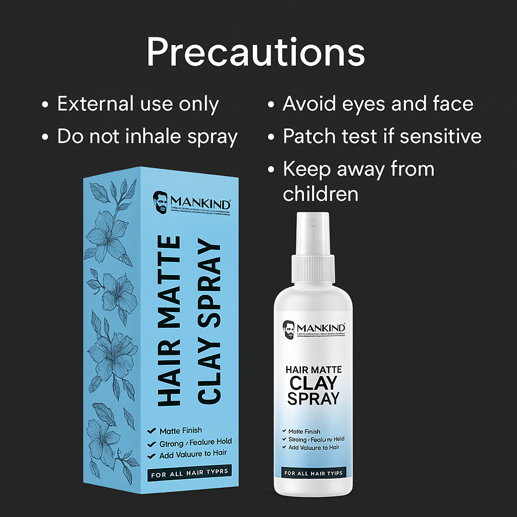 Mankind Matte Clay Spray safety precautions
