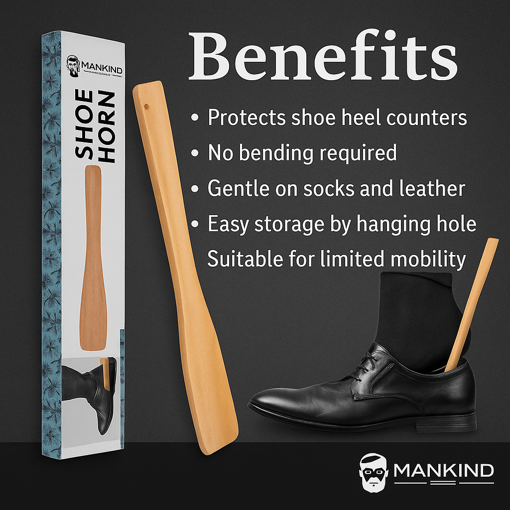 Mankind wooden shoe horn key benefits