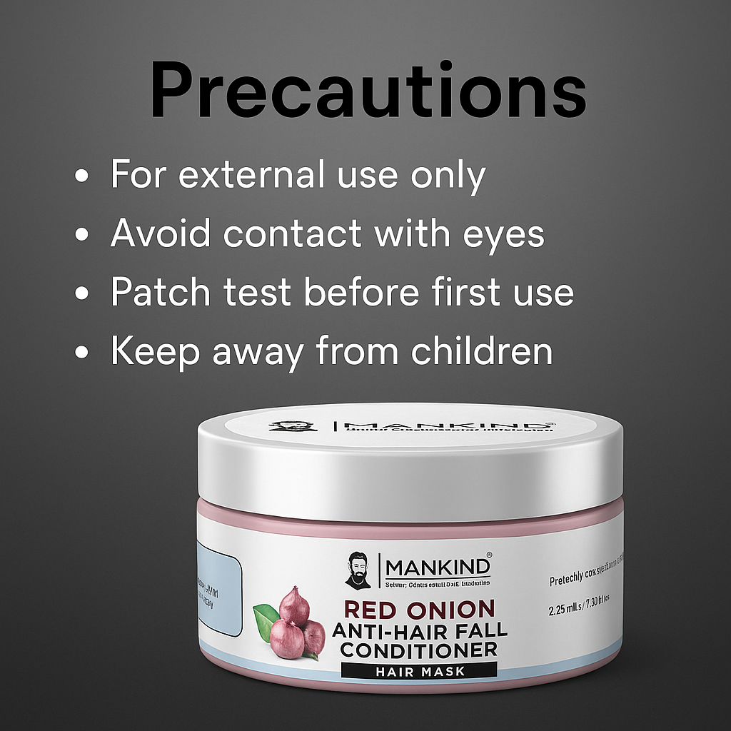 Mankind Red Onion Conditioner precautions