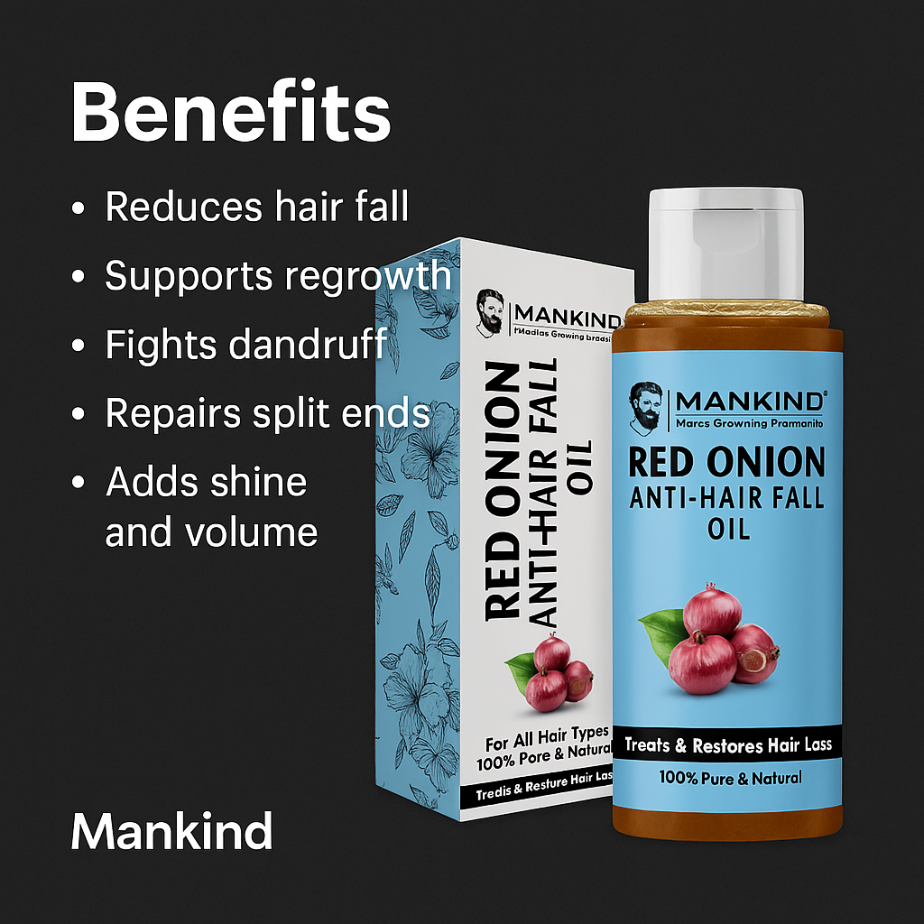 Mankind Red Onion Oil key benefits