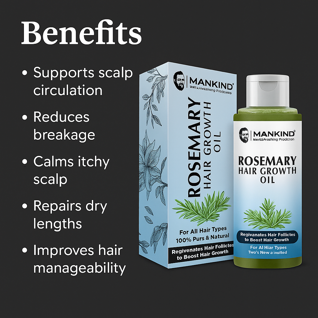 Mankind Rosemary Hair Growth Oil key benefits