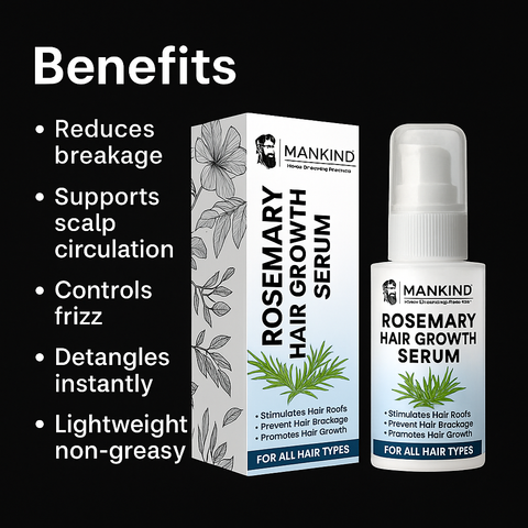 Mankind rosemary hair growth serum key benefits