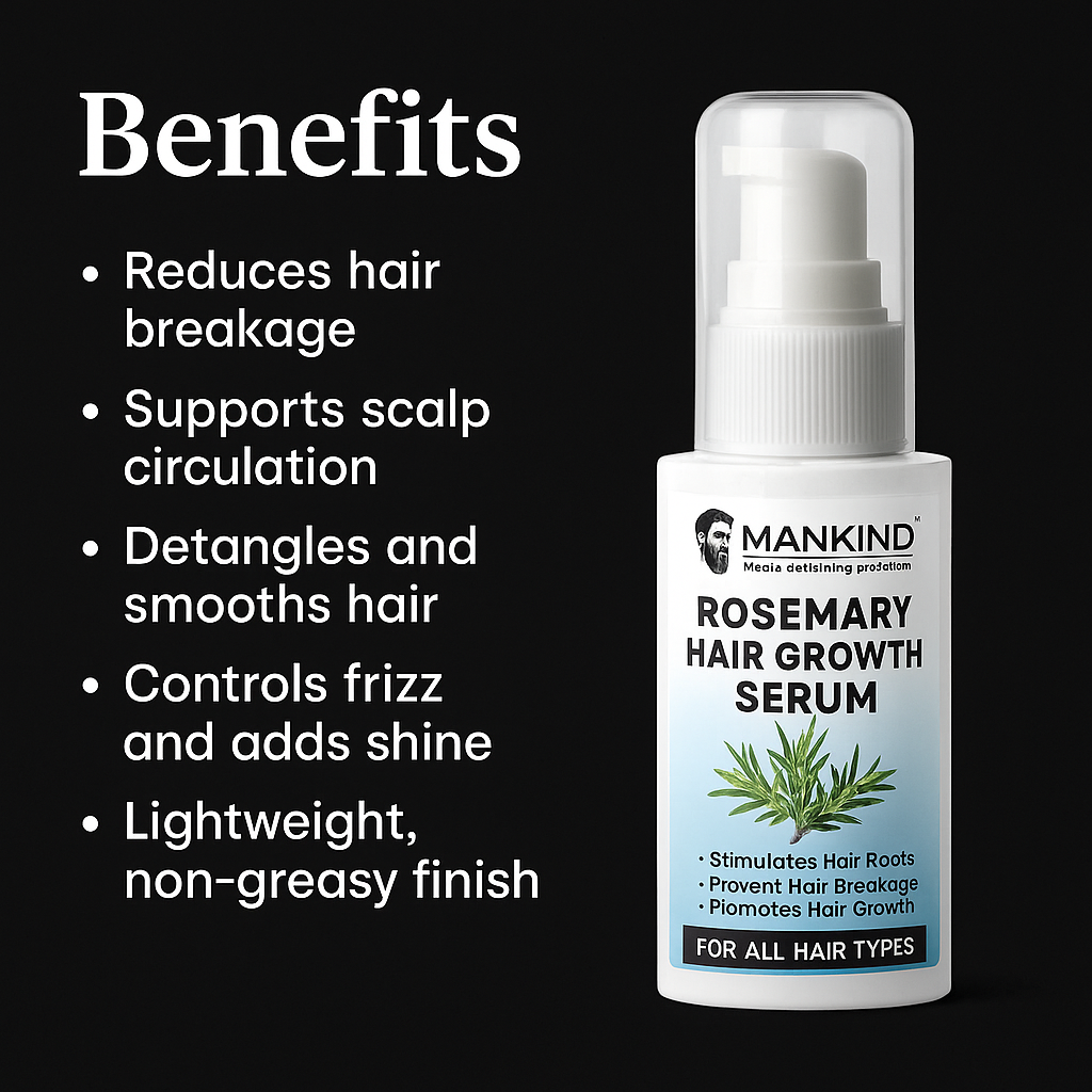 Mankind Rosemary Hair Growth Serum key benefits