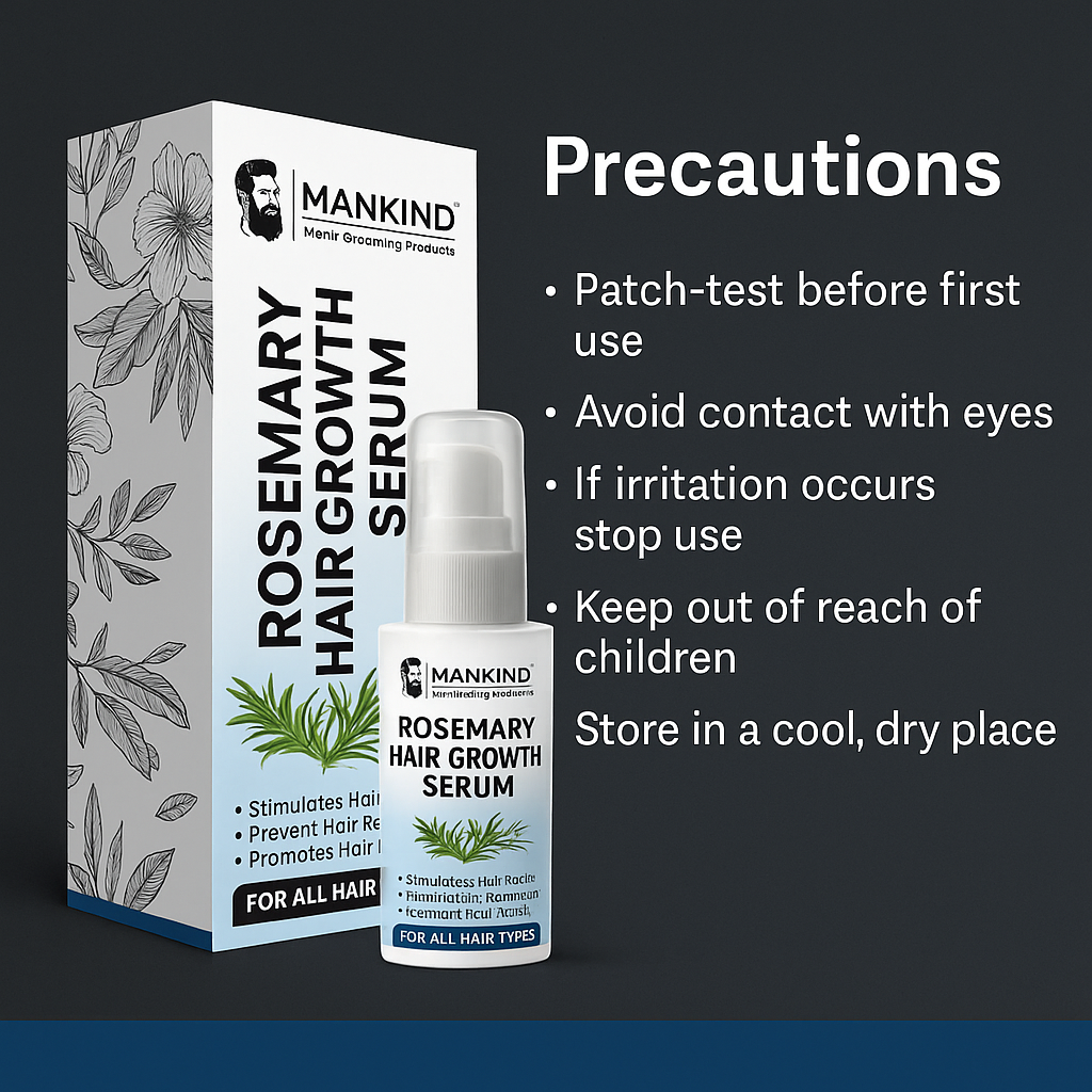 Mankind rosemary-hair-growth-serum Precautions