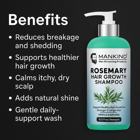 Mankind Rosemary Hair Growth Shampoo key benefits