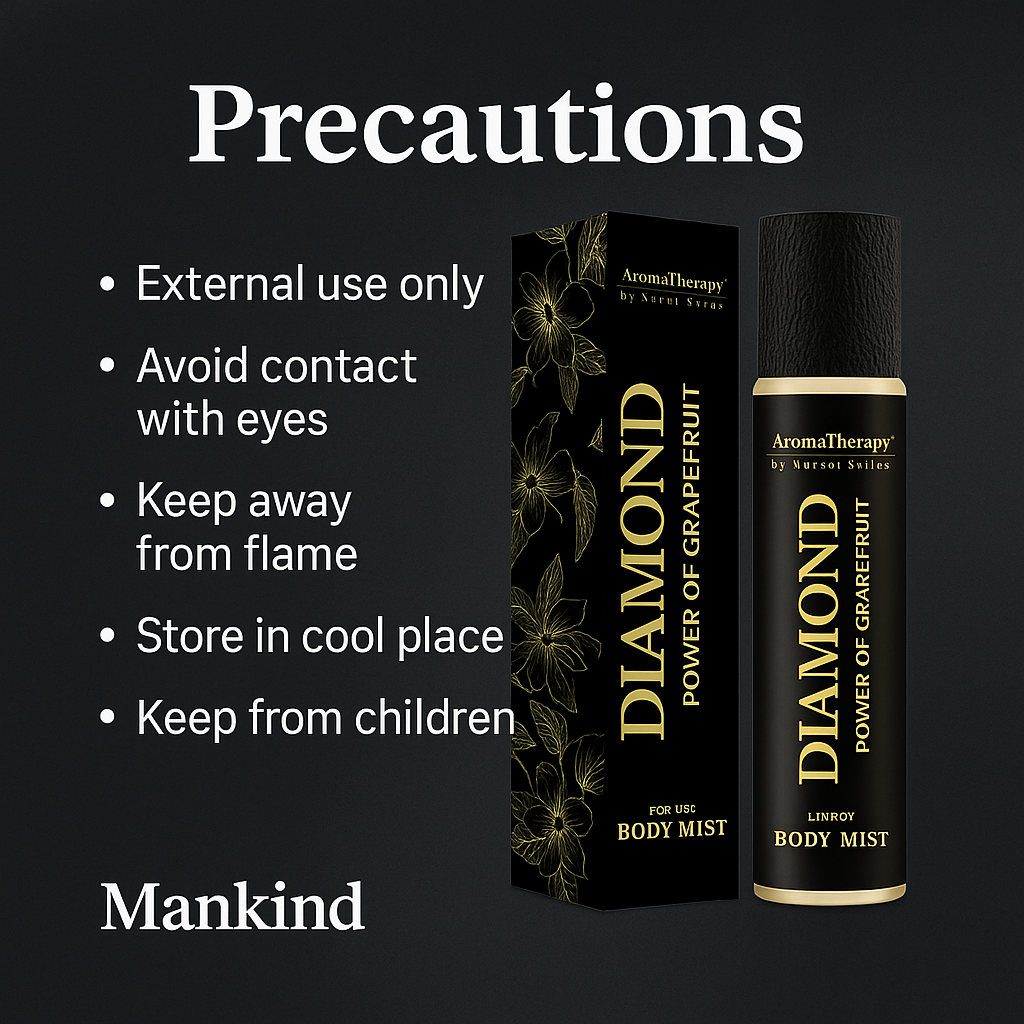 Safety precautions for Diamond Natural Body Mist — Mankind
