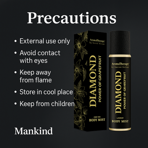 Safety precautions for Diamond Natural Body Mist — Mankind