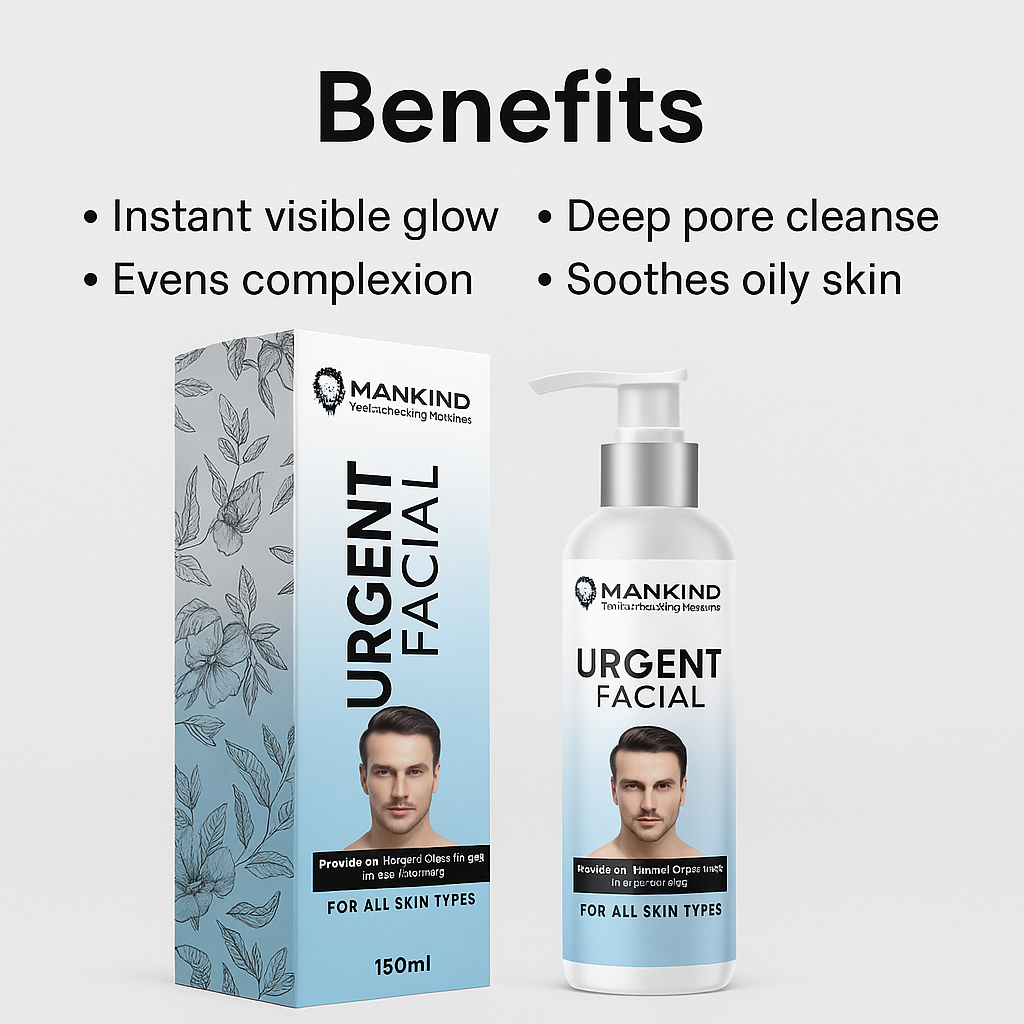 Mankind Urgent Facial key benefits