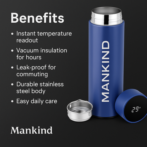 Mankind digital water bottle benefits