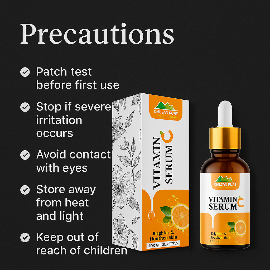Mankind Vitamin C serum precautions