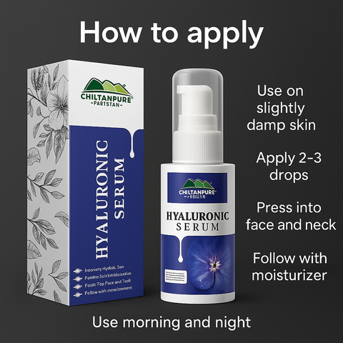 Application steps for Mankind Hyaluronic Acid Serum