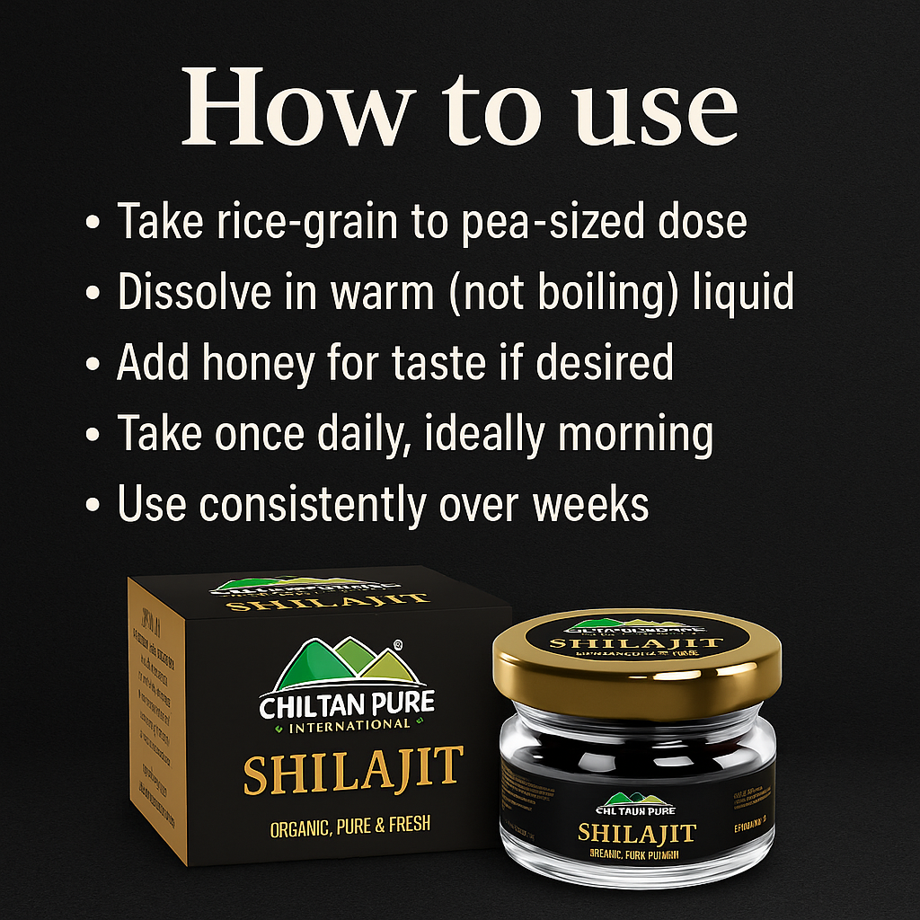 Mankind shilajit jar with spoon and warm cup