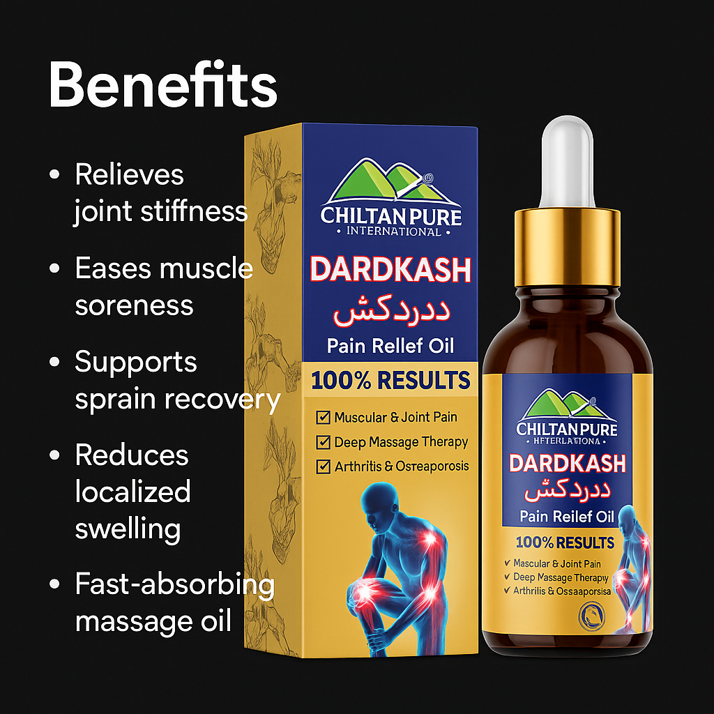 Mankind Dardkash oil benefits icons