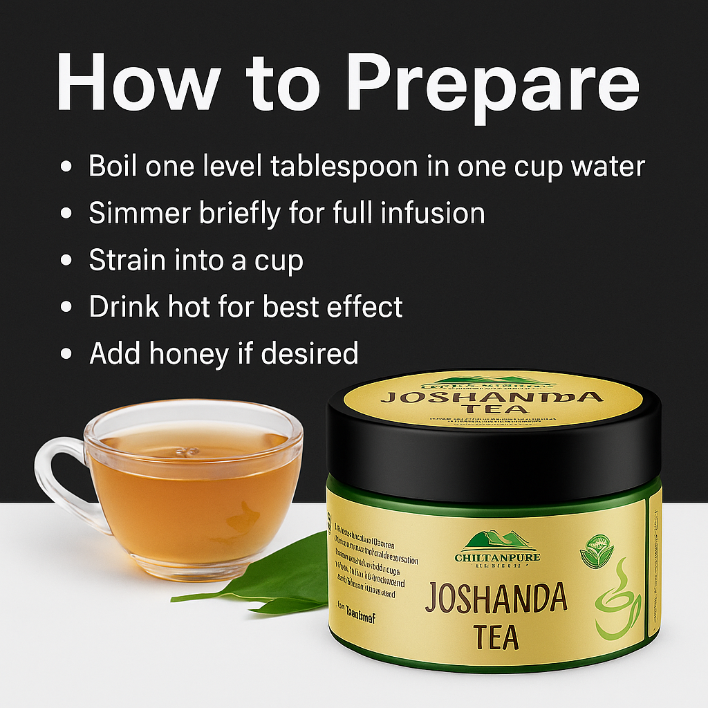 Mankind Joshanda Tea preparation steps