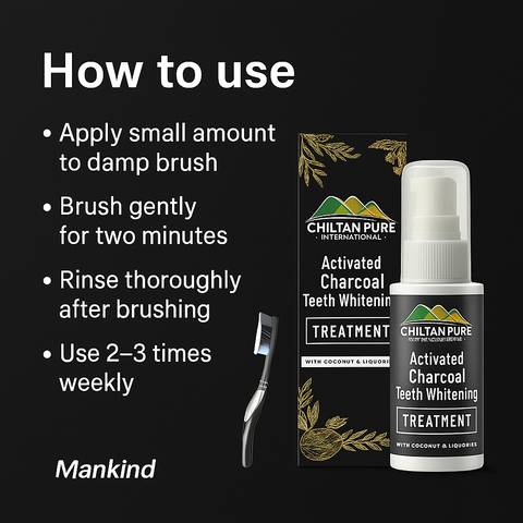 How to use activated charcoal whitening treatment — Mankind